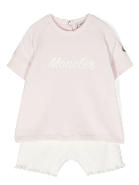 Moncler Enfant logo-print shorts set
