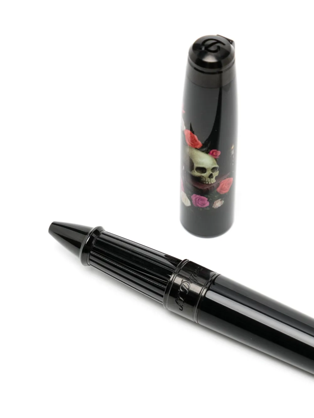 St Dupont Skull-motif Pen In Black
