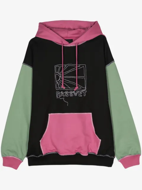  RASSVET logo-embroidered cotton hoodie