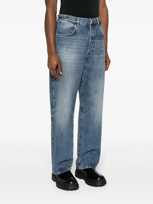 Givenchy mid-rise straight-leg Jeans | Blue | FARFETCH GE