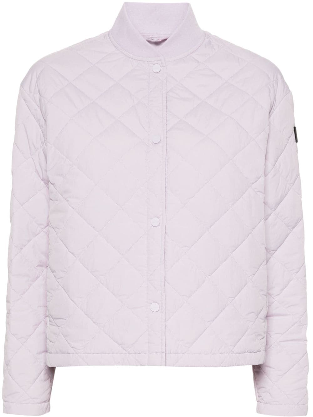 Shop Peuterey Yllas Diamond-quilted Jacket In Purple