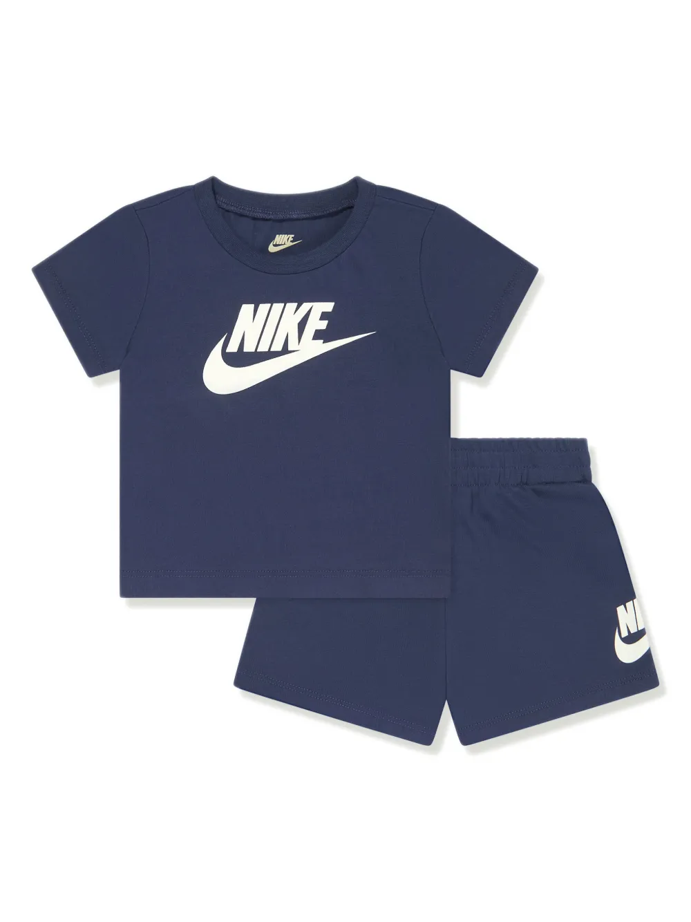 Nike Babies' Swoosh Logo-print Tracksuit Set In Blue