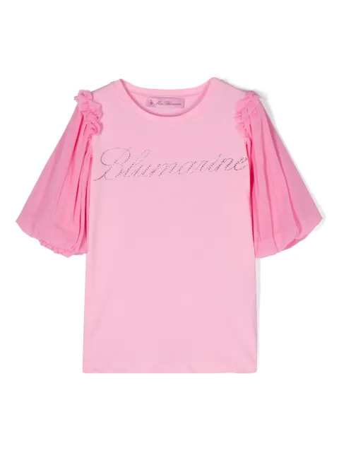 Miss Blumarine Camiseta com babados nas mangas