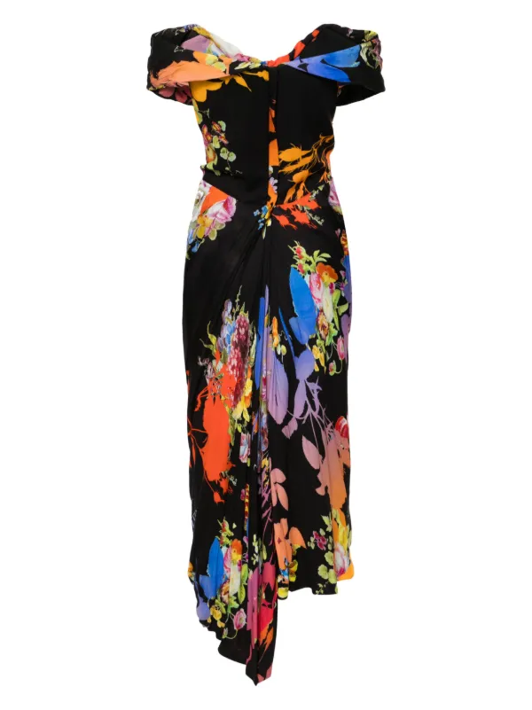 Vivienne Westwood 2013-2014s Cocotte Floral-print Dress - Black