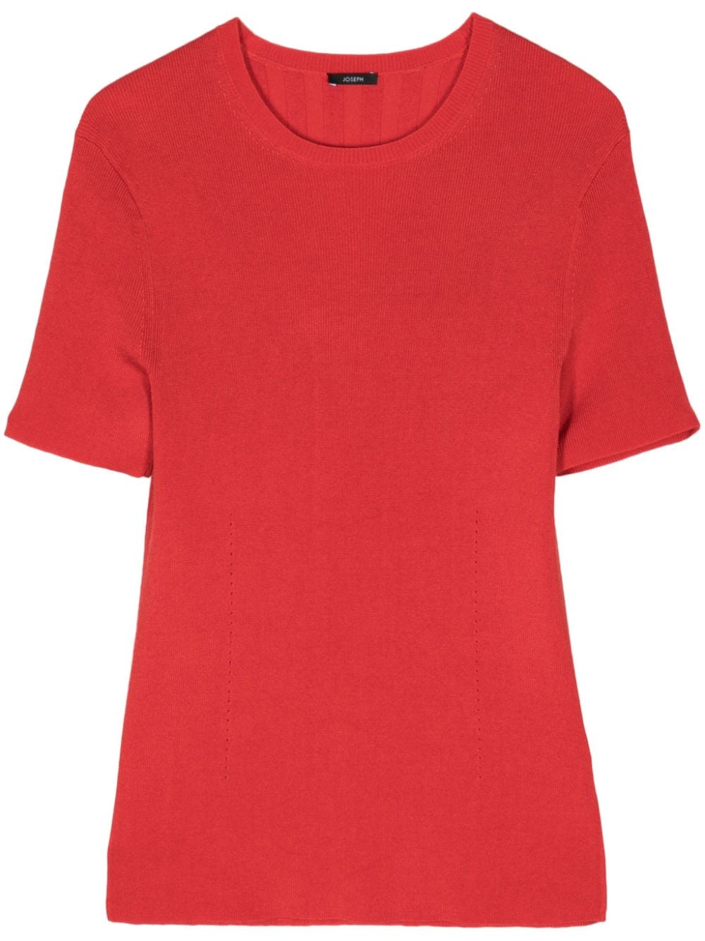 JOSEPH knitted short-sleeve top Rood