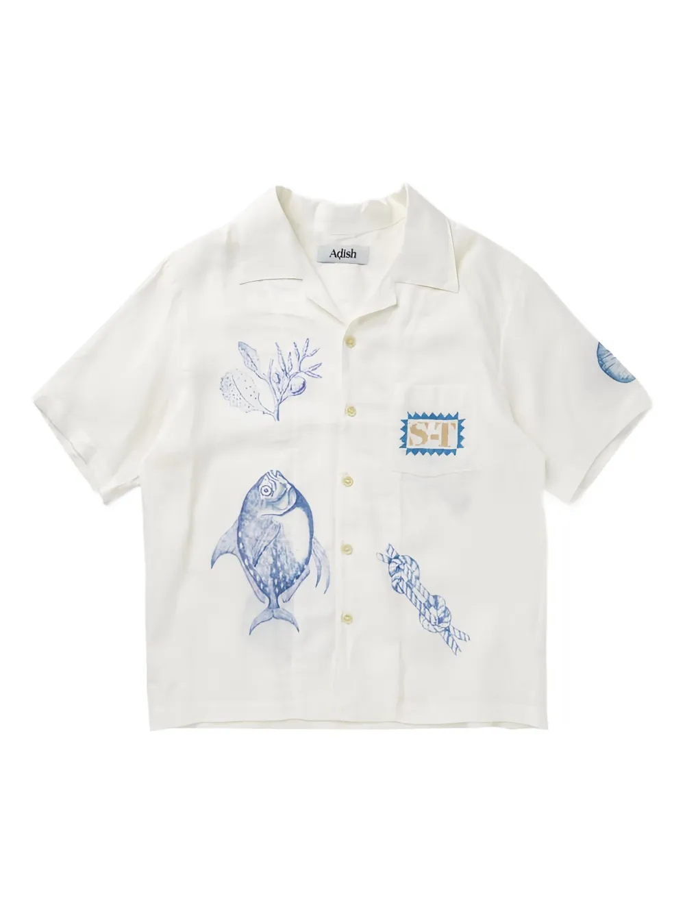 Adish fish-print shirt | White | Image 1