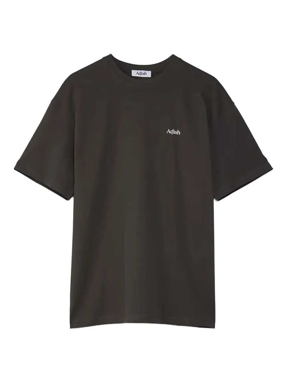 Adish logo-print short-sleeve T-shirt | Black | Image 1