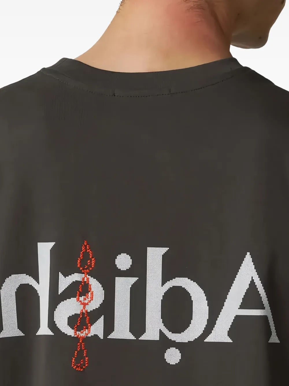 Adish T-shirt met logoprint Zwart