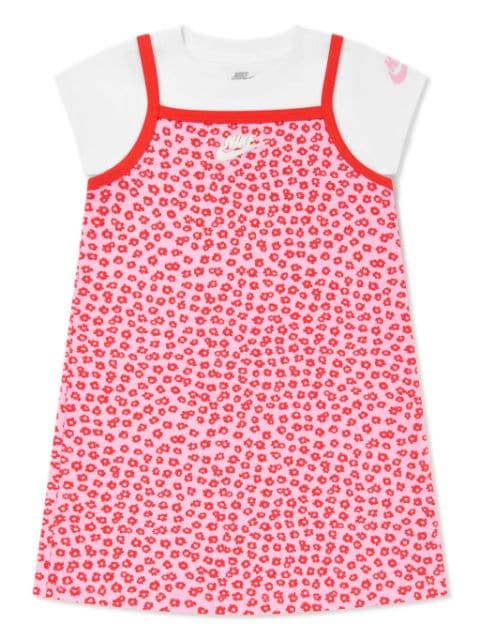 Nike Kids floral-print jersey dress set