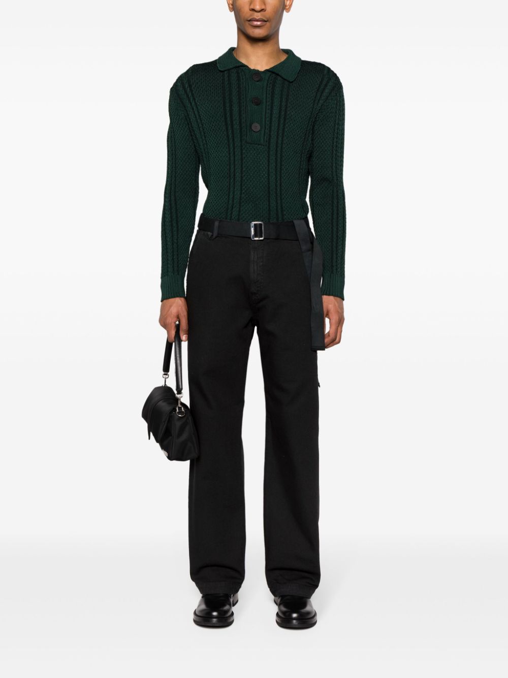 Jacquemus Le Pantalon Marrone wide-leg trousers Men