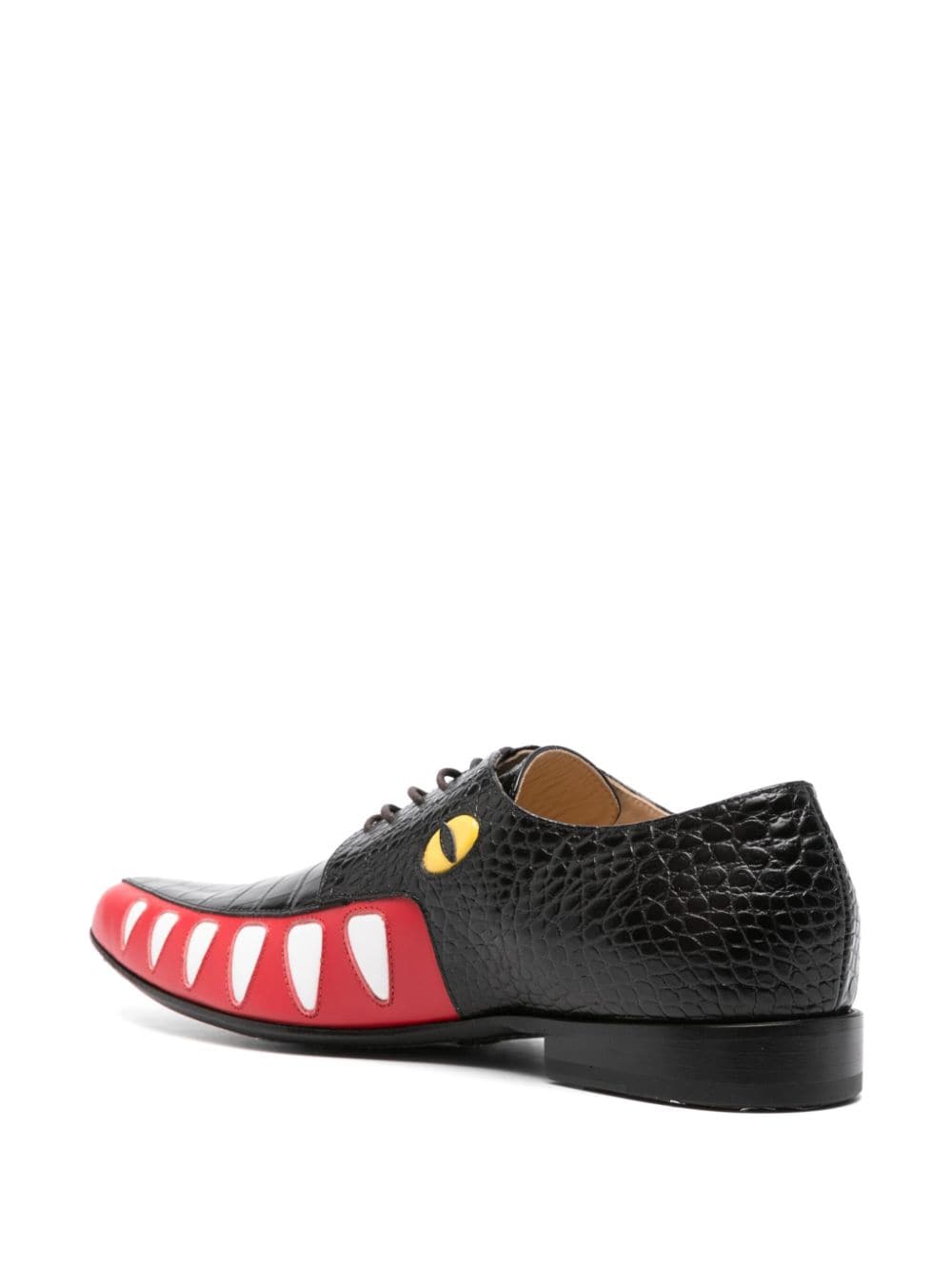 Shop Walter Van Beirendonck Crocodile Shoes In Black