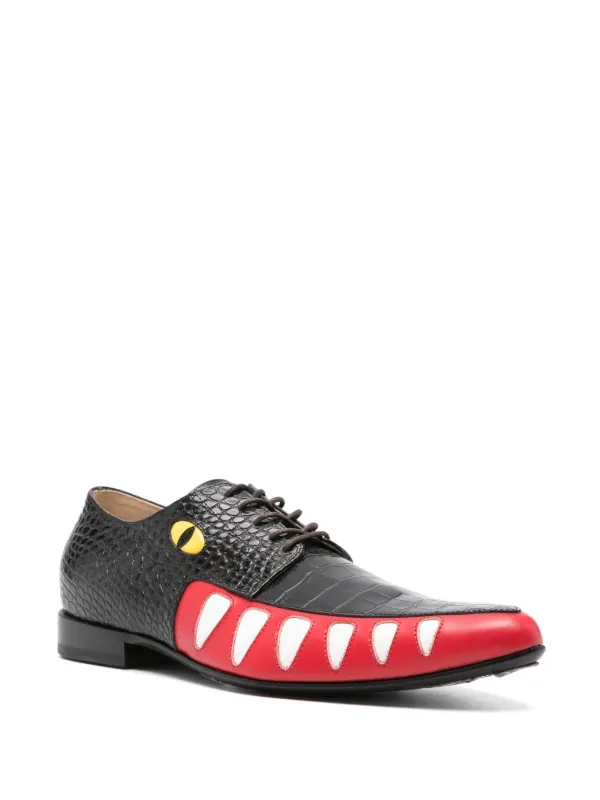 Walter Van Beirendonck Crocodile Shoes | Black | FARFETCH IN