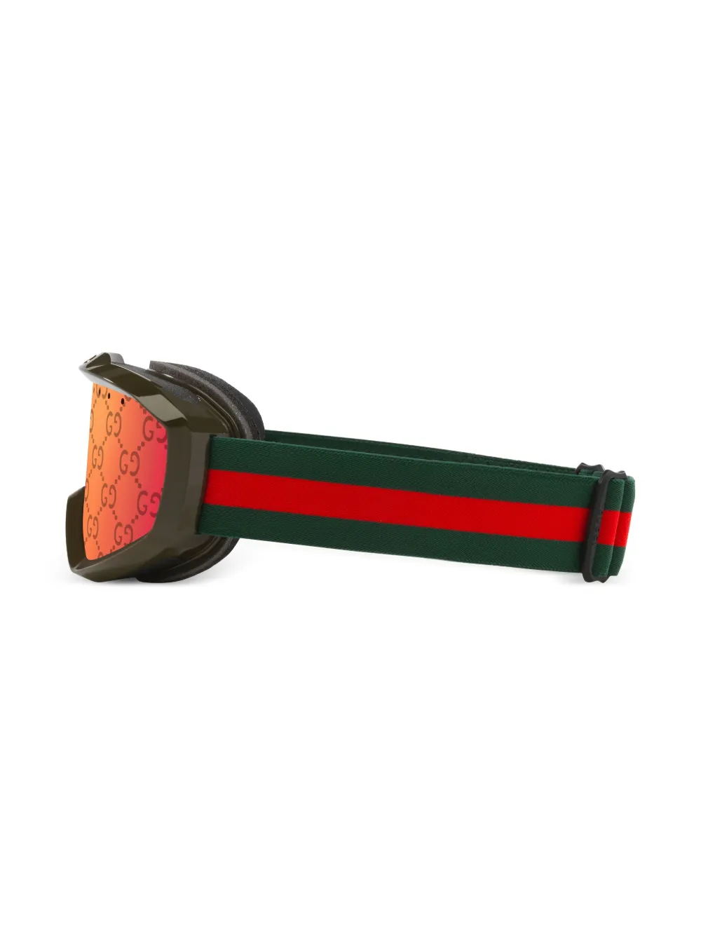 logo-print ski goggles