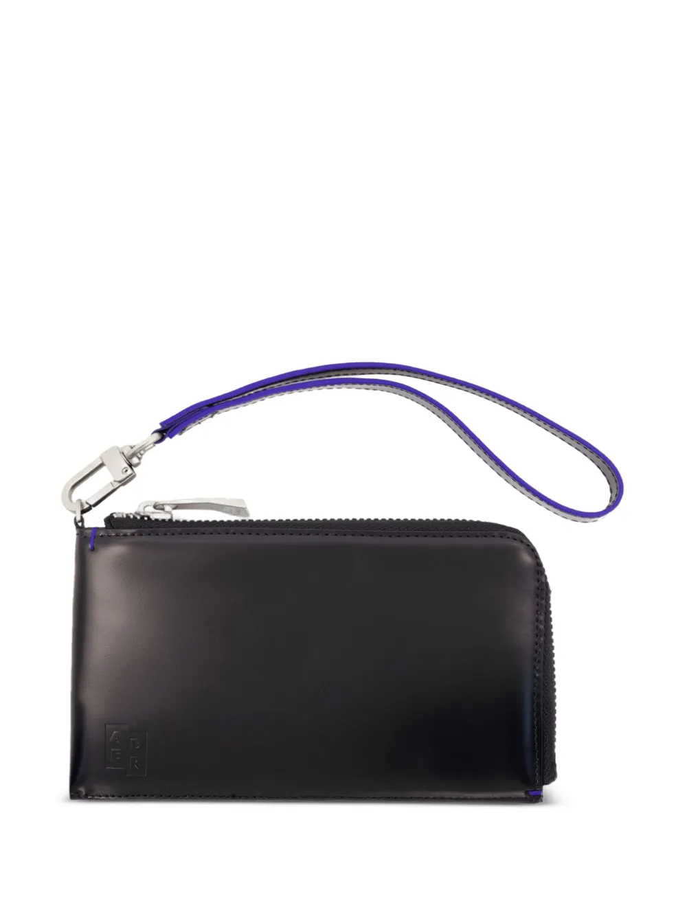 zip-around leather wallet