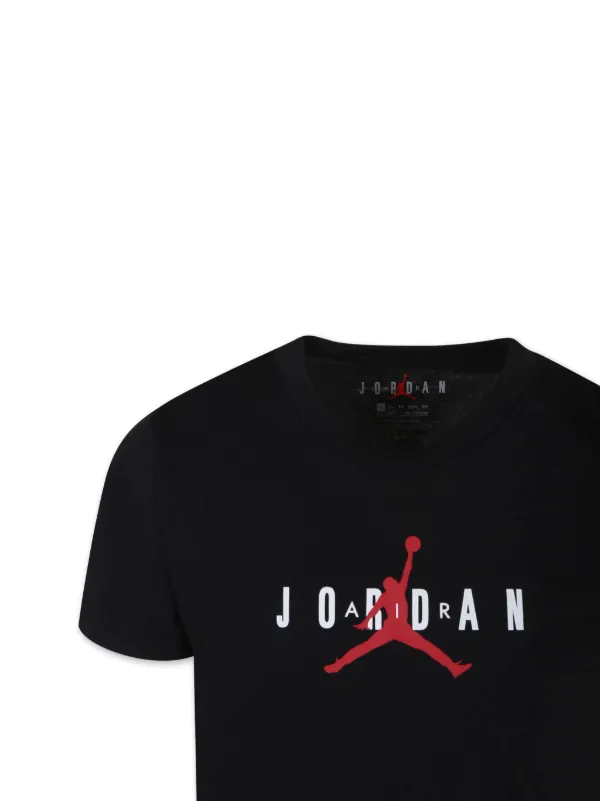 Jordan Kids Wordmark Cotton T shirt Black FARFETCH BH