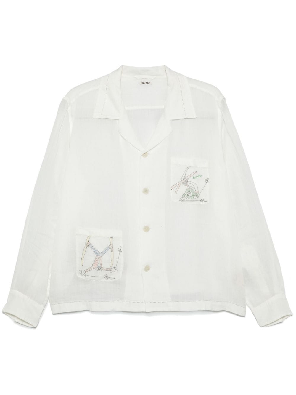 Shop Bode Skiers Shirt In White