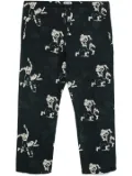 BODE Football-pattern trousers - Black