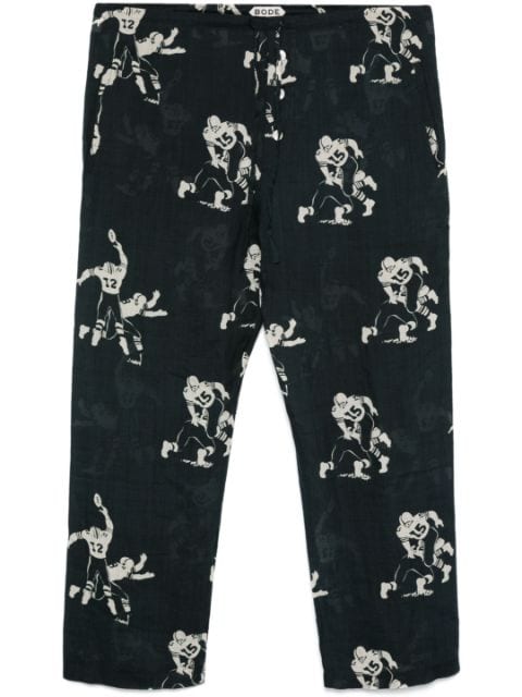 BODE Football-pattern trousers