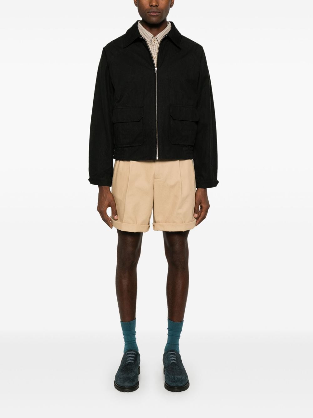 Shop Bode Canvas Coach Jacket In Black