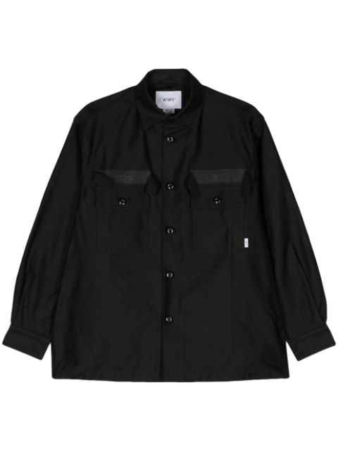 WTAPS classic-collar cotton overshirt