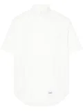 WTAPS logo-patch short-sleeved shirt - White