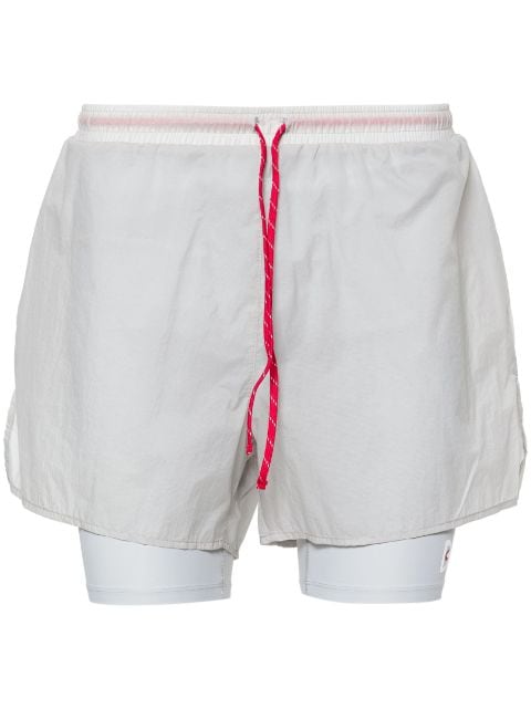 District Vision layered ripstop trail shorts