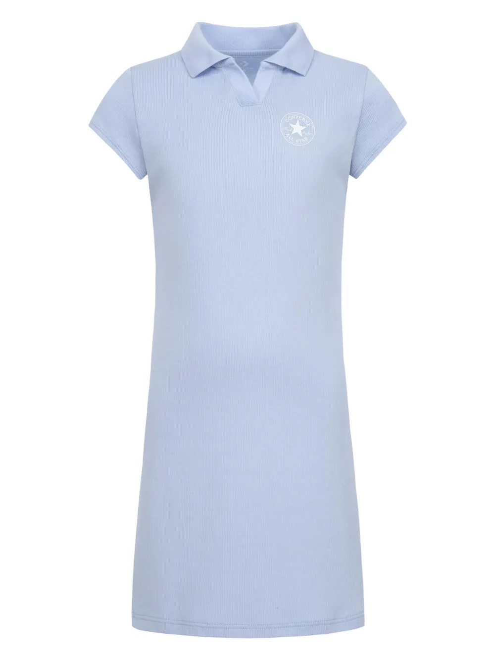 Converse Kids logo-print fine-ribbed dress | Blue | Image 1