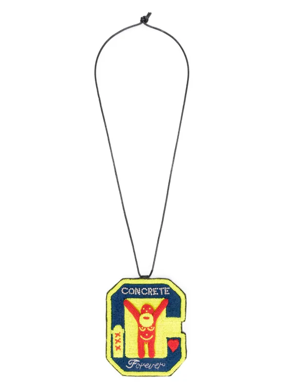 Walter Van Beirendonck X Concrete 25Y Forever Necklace in Yellow
