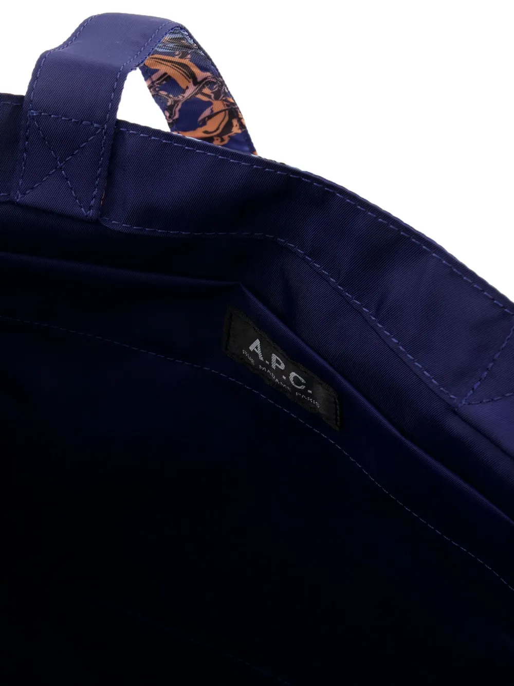 A.P.C. Schoudertas met patroon Blauw