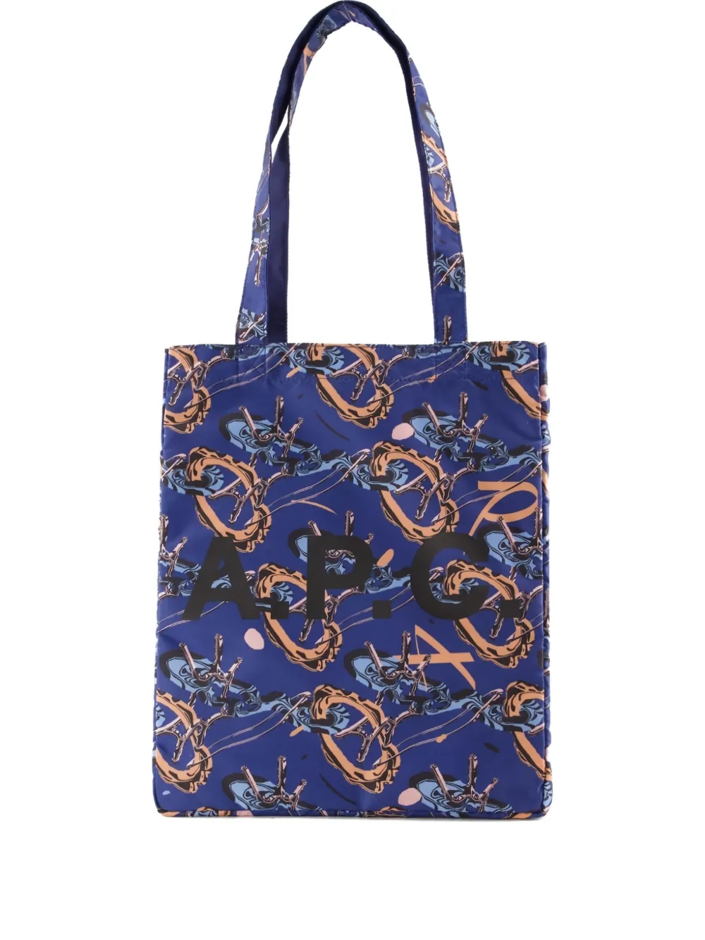 A.P.C. patterned shoulder bag | Blue | Image 1