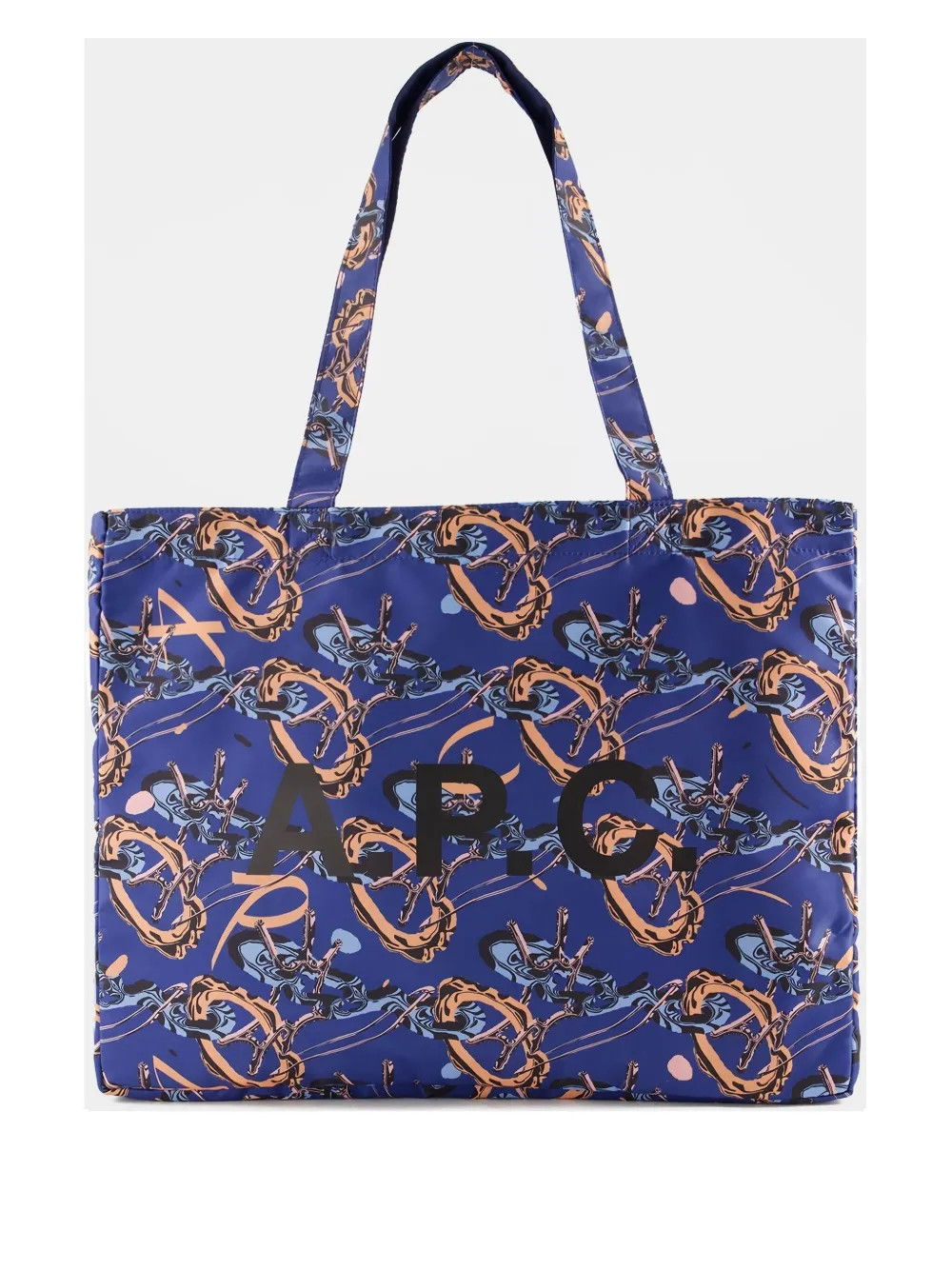 Apc A.p.c. X Brain Dead Co-signed Double-sided Tott Bag In Blue