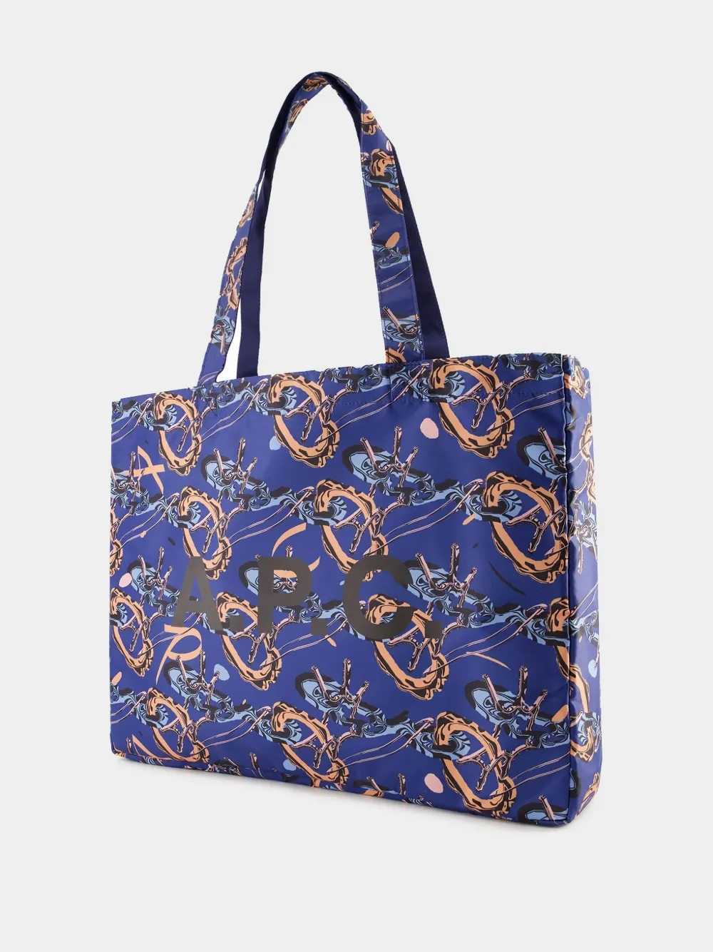 Apc A.p.c. X Brain Dead Co-signed Double-sided Tott Bag In Blue