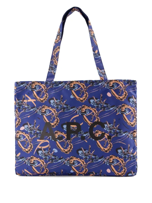 トートバッグ Diane Tote bag - A.P.C - Cotton - Blue 23097068_58661763_600.jpg