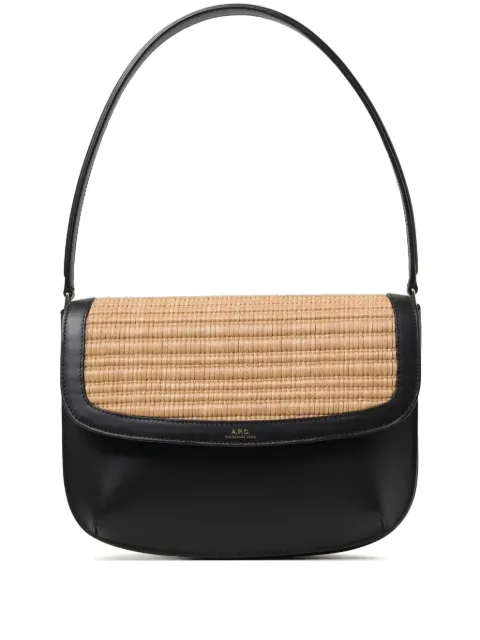 A.P.C. Sarah woven-panel shoulder bag