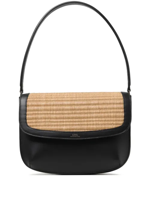 Sac porté épaule à empiècements - A.P.C. - Modalova