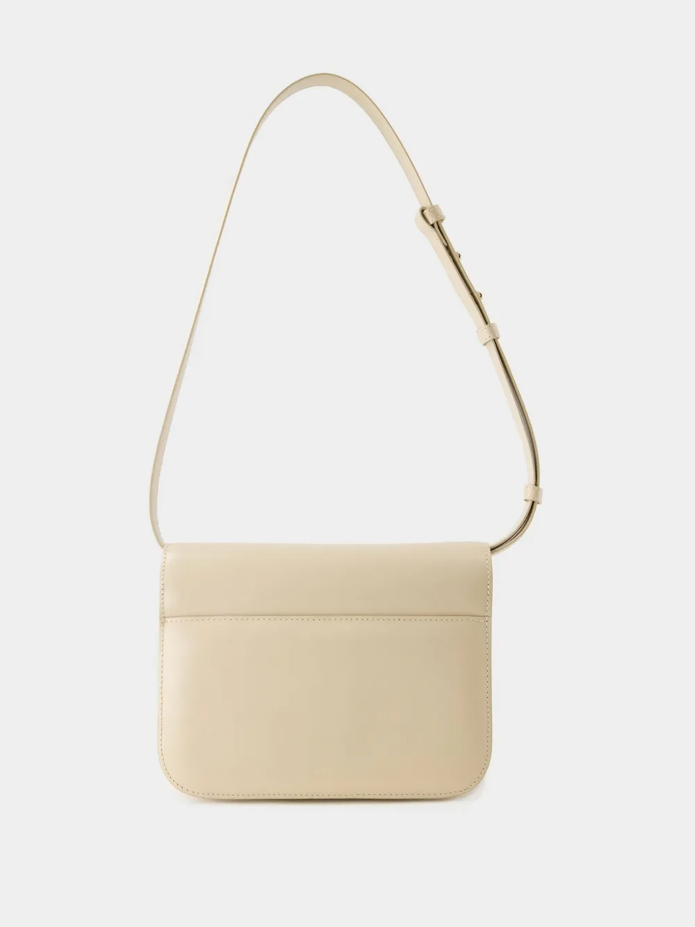 A.P.C. Astra leren schoudertas Beige