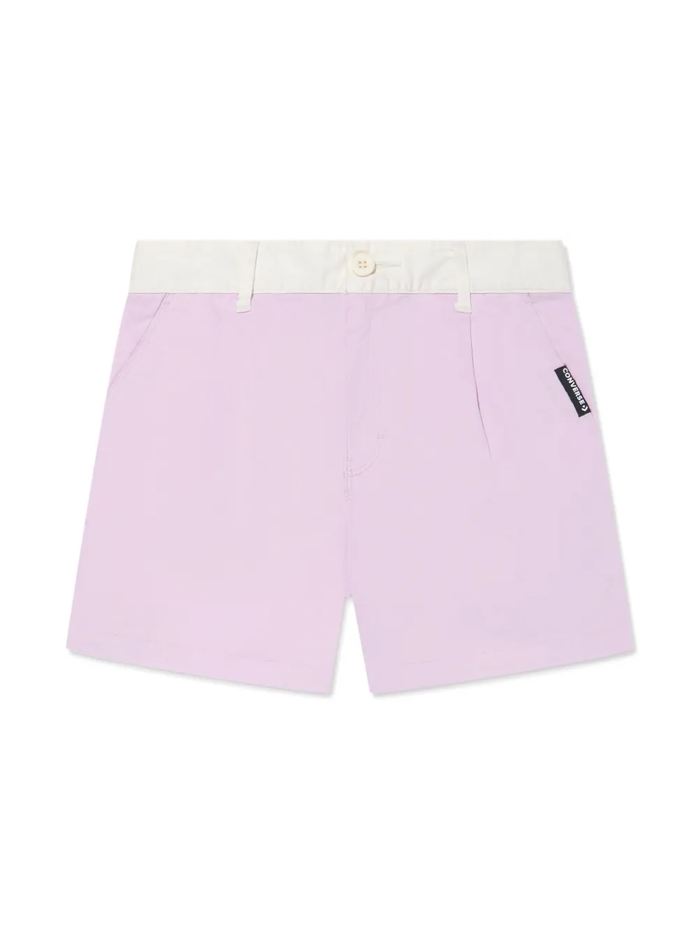 Converse Kids colour-block cotton shorts | Purple | Image 1