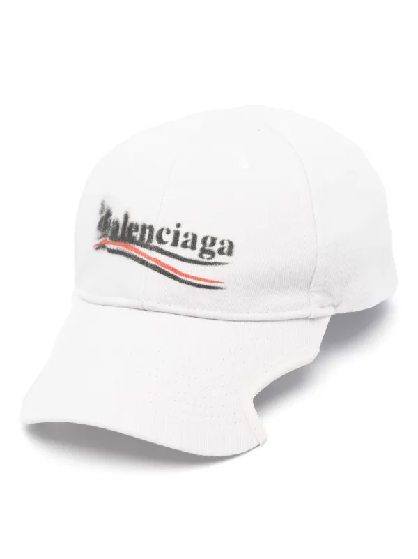 Balenciaga Political Campaign baseball cap unisex Cotton Cotton L White