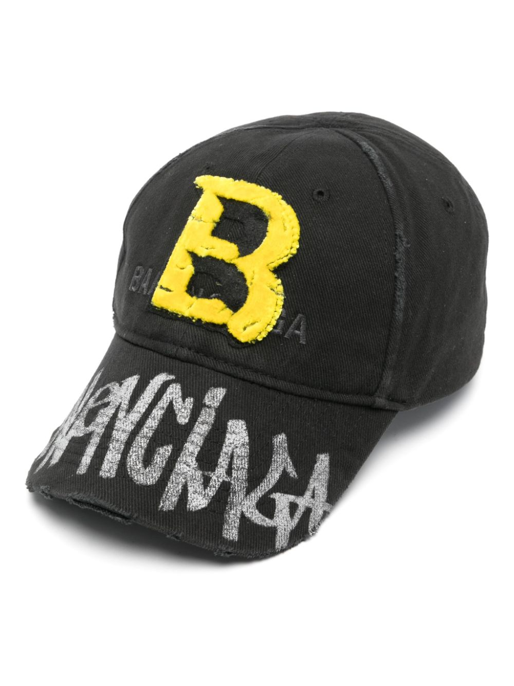 Balenciaga Logo-appliqué Cotton Cap - Farfetch