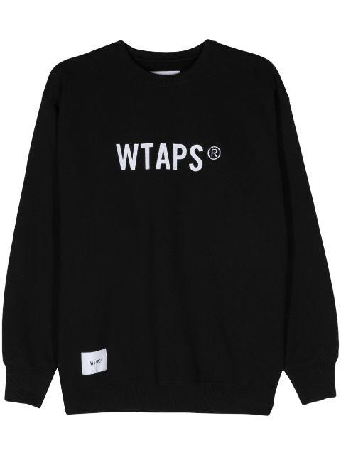 logo-embroidered cotton sweatshirt