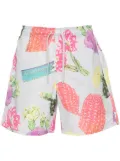 WTAPS cacti-print shorts - Blue