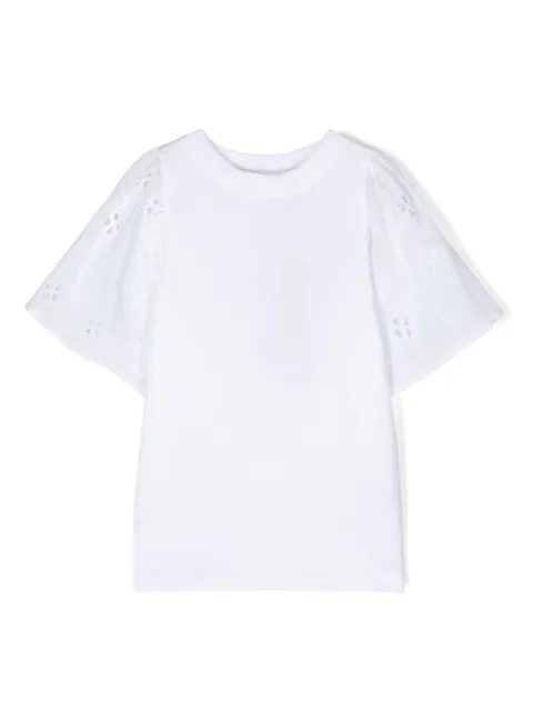 Molo Ritza broderie anglaise-detail T-shirt