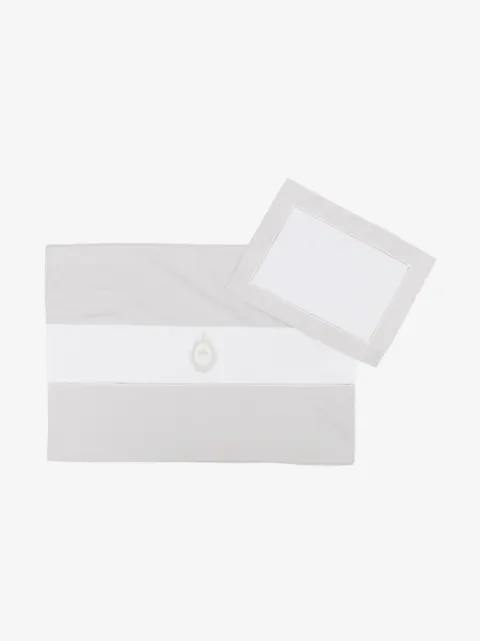 ETRO KIDS lace-detailing cotton bedding set (set of three)
