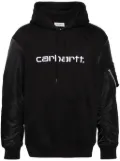 Junya Watanabe MAN x Carhartt logo-embroidered hoodie - Black