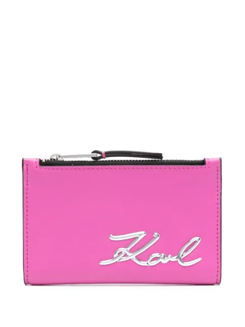 Karl Lagerfeld logo-plaque wallet