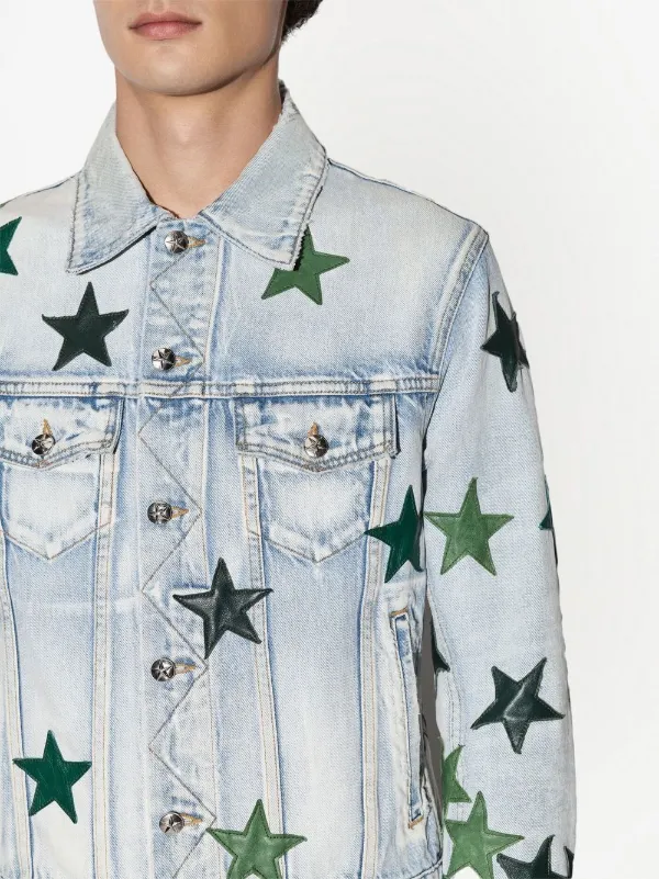 AMIRI Chemist Star デニムジャケット | ブルー | FARFETCH JP AMIRI Chemist Star デニムジャケット | ブルー | FARFETCH JP