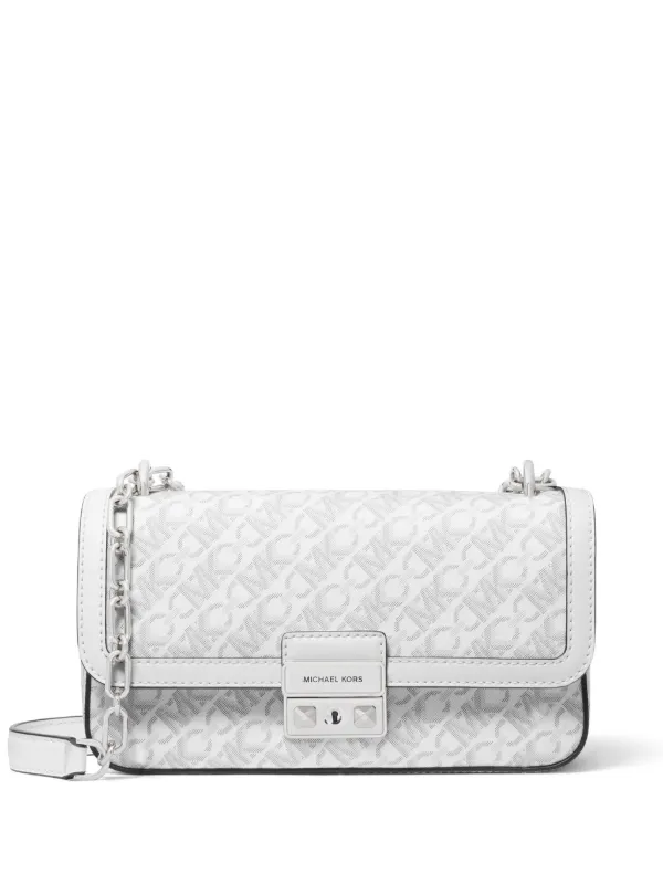 Michael Michael Kors Tribeca monogram print Shoulder Bag White FARFETCH CA