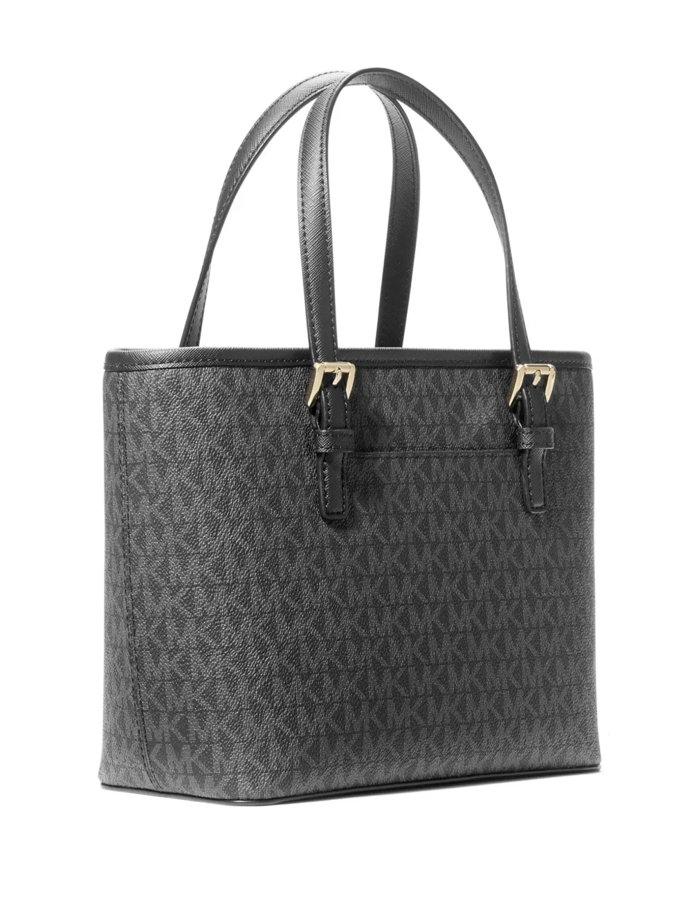 Michael Kors Jet Set shopper met monogramprint Zwart