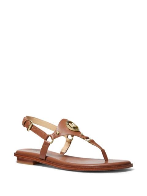 Casey logo-plaque thong sandals