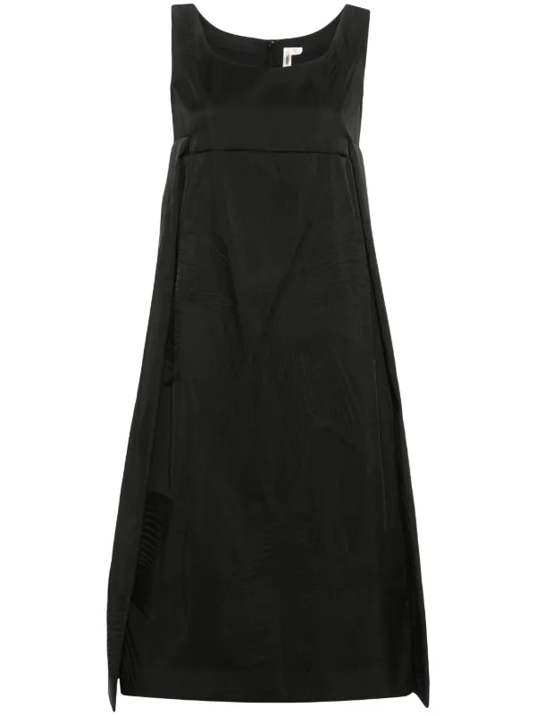 Comme des Garçons Patterned-jacquard Sleeveless Dress in Black